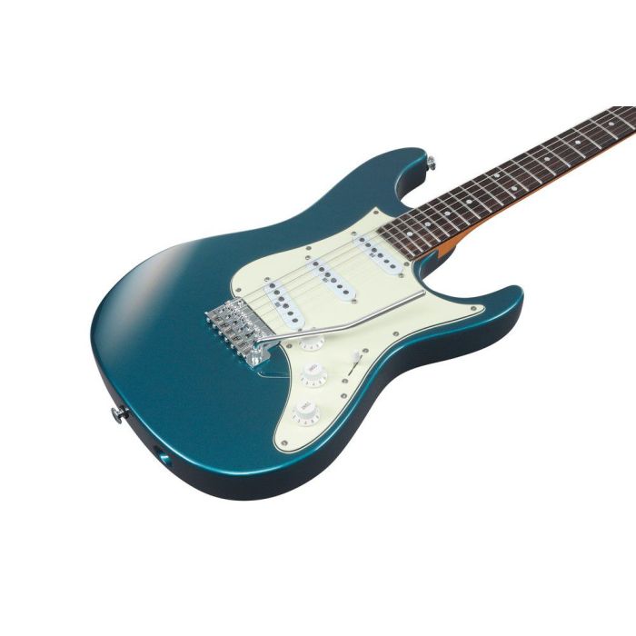 Ibanez AZ2203N ATQ Electric Guitar Antique Turquoise, body closeup