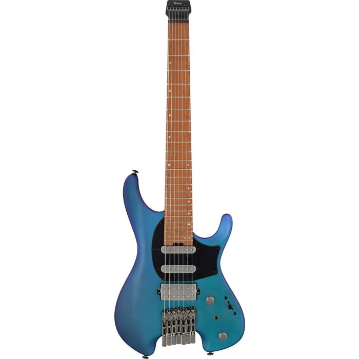 Ibanez Q547 MM Headless Electric Guitar Blue Chameleon Metallic Matte, front view