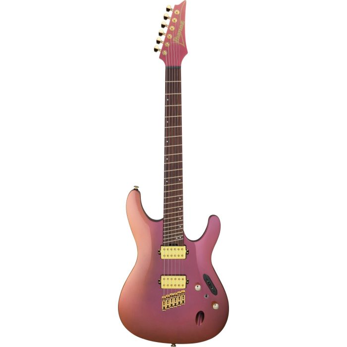 Ibanez SML721 RGC Electric Guitar Rose Gold Chameleon, front view