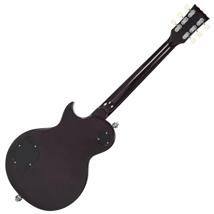 Vintage V100 Guitar Purple Flamed Maple With Bigsby back