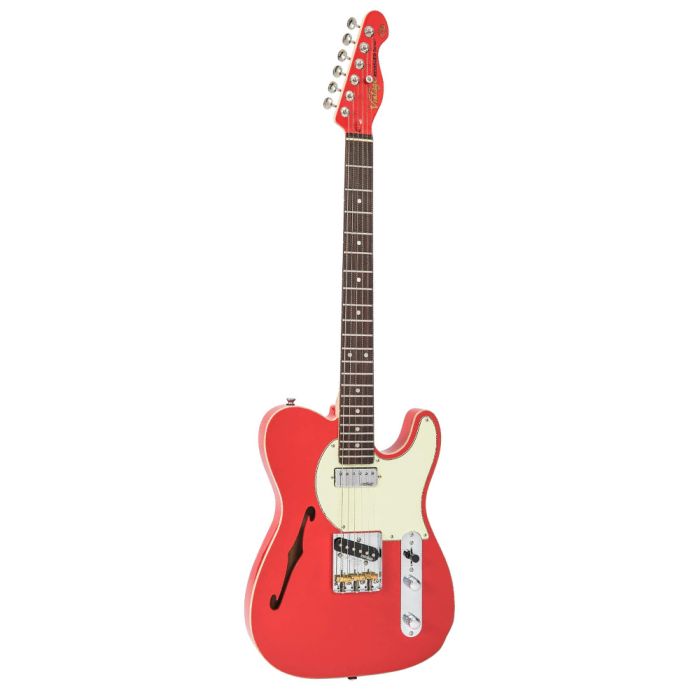 Vintage V72 Electric Guitar Firenza Red front