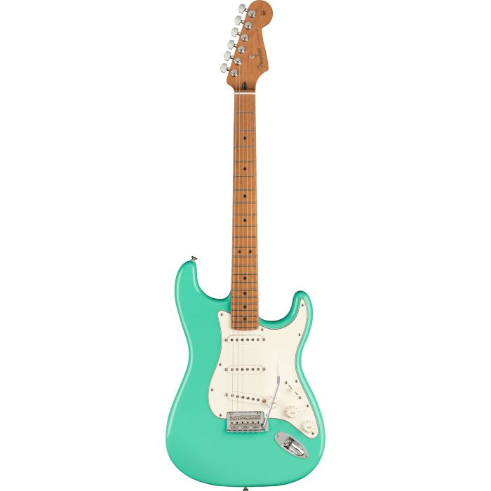 Overview of the Fender Limited Edition Player Stratocaster, Roasted Maple, Sea Foam Green