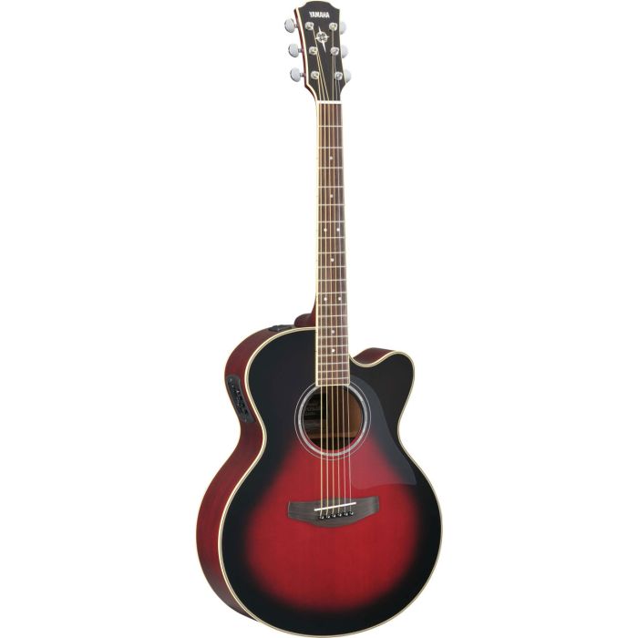 Yamaha Electro Acoustic Guitar Dusk Sun Red front