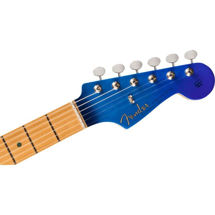 Fender Limited Edition H.E.R. Stratocaster, Blue Marlin headstock front