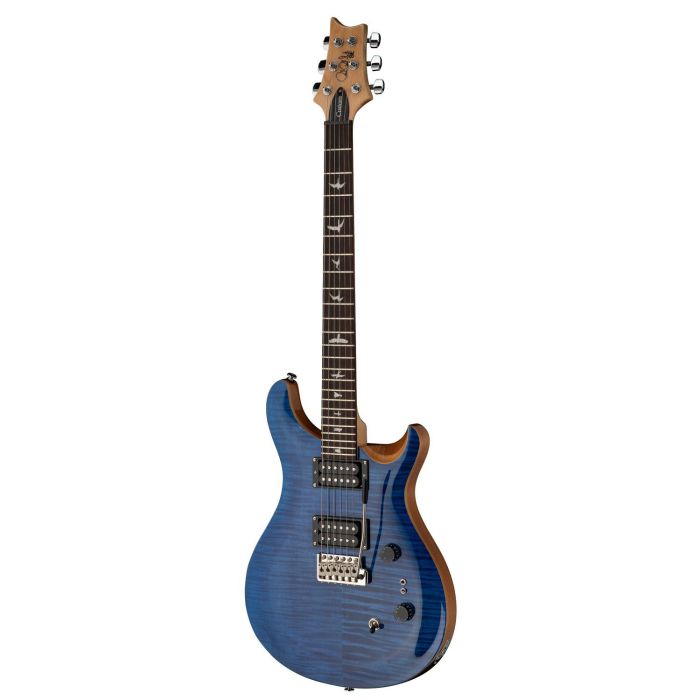 PRS SE CUSTOM 24 08 FE Faded Blue, tilted view