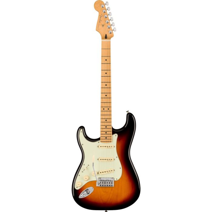 Fender Player Plus Stratocaster LH MN 3 Tone Sunburst, front view