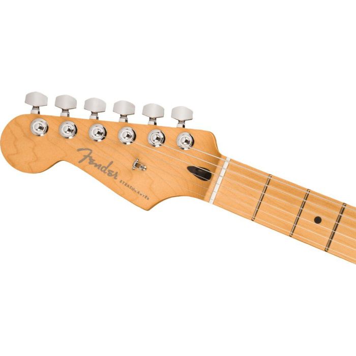 Fender Player Plus Stratocaster LH MN 3 Tone Sunburst, headstock front