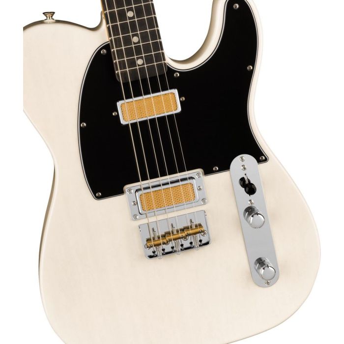 Fender Gold Foil Telecaster EB White Blonde, body closeup
