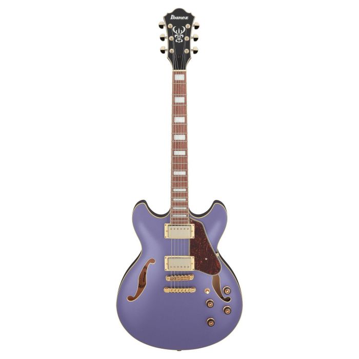 Ibanez AS73G MPF Electric Guitar Metallic Purple Flat, front view