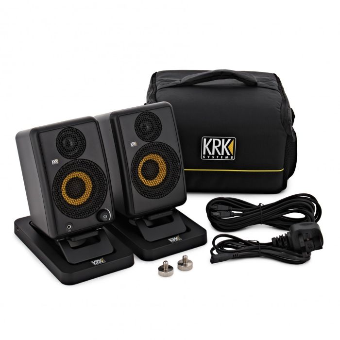 Overview of the KRK GOAux 3 Portable Studio Monitor System