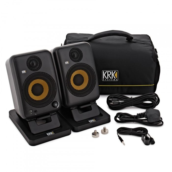 Overview of the KRK GOAux 4 Portable Studio Monitor System
