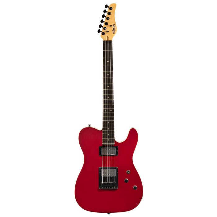 Schecter PT Electric Guitar Candy Apple Red, front view