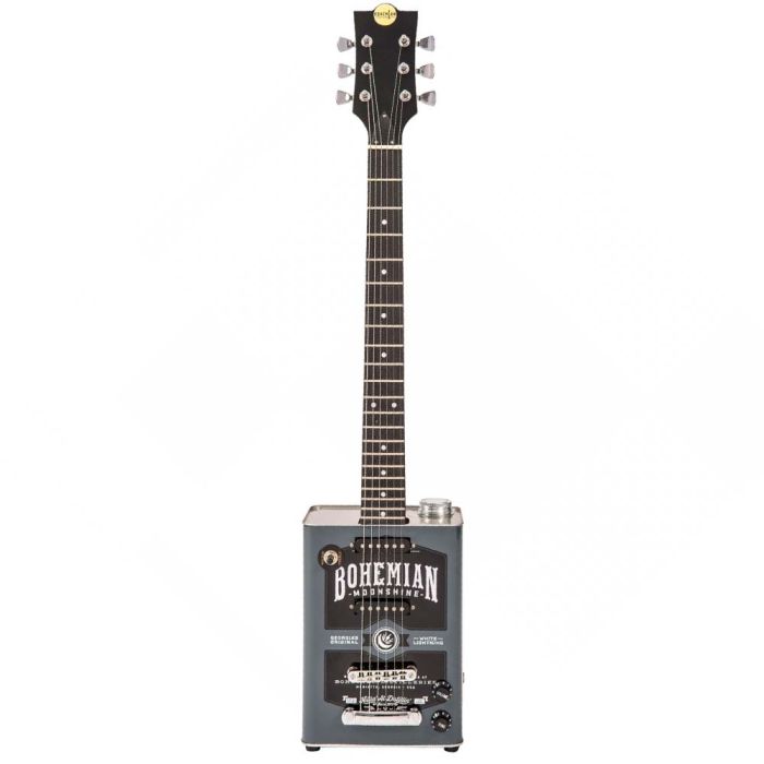 Bohemian Oil Can Guitar 2SC, Moonshine Front