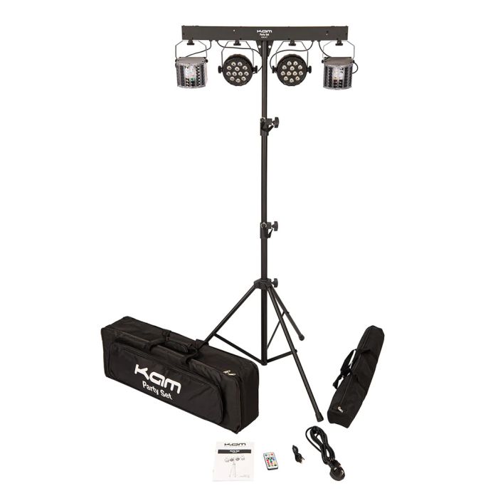 Kam Party Set Inc Lights, Stand and Carry Bags Overview