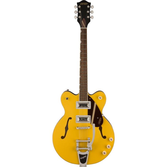 Gretsch G2604t Ltd Ed SLiner Rally Ii CB w Bigsby IL 2T Bamboo Yellow, front view