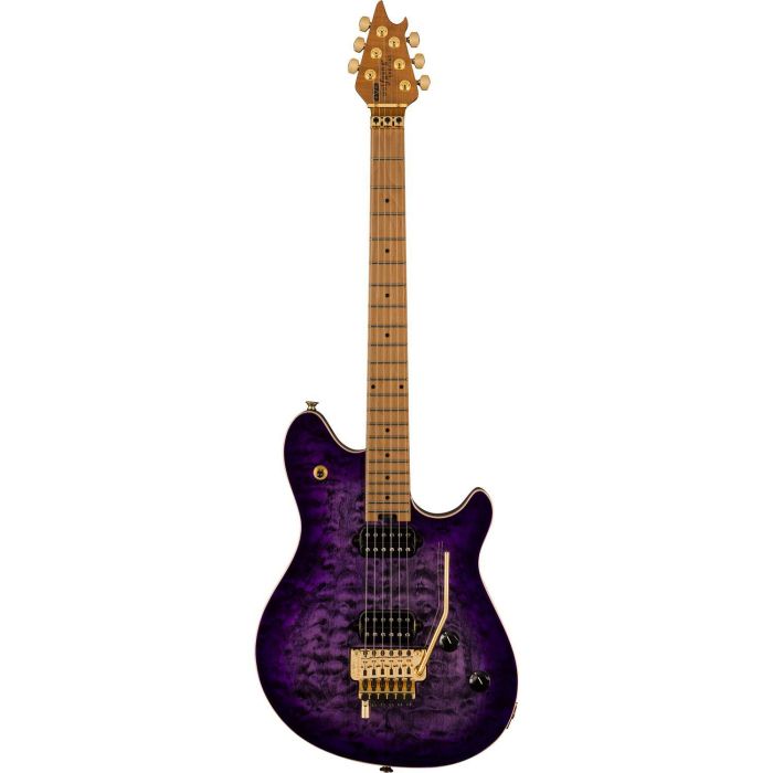 Evh Wolfgang Special Qm Baked MN Purple Burst, front view