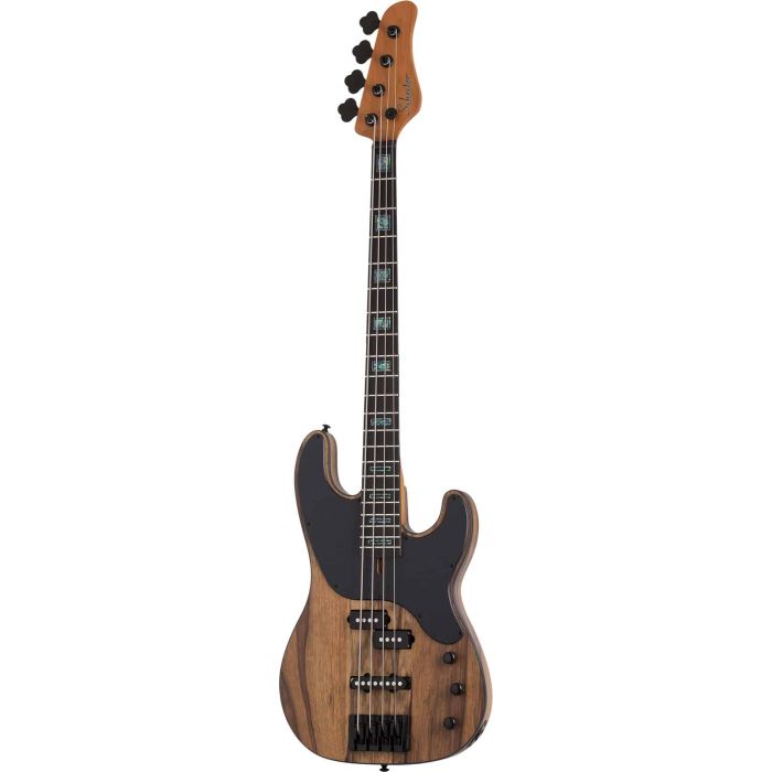 Schecter Bass Model-T 4 Exotic Black Limba front