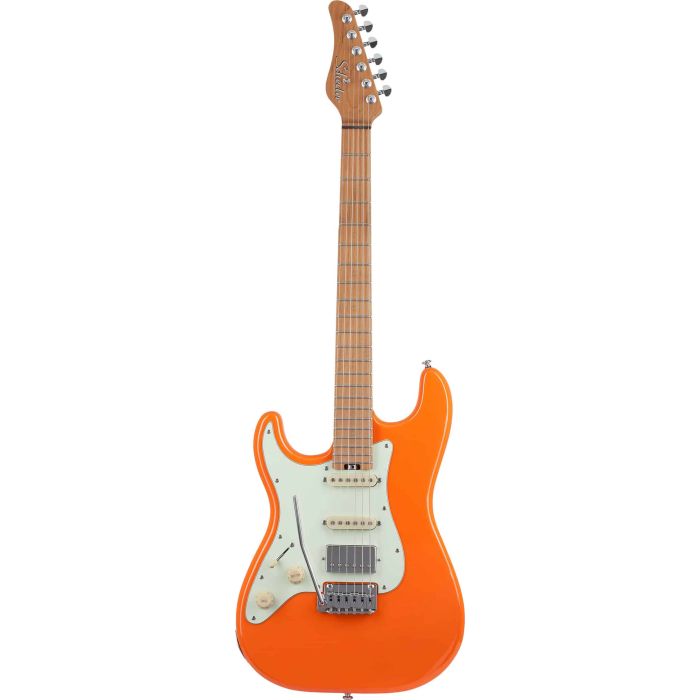 Schecter Nick Johnston Atomic Orange LH Electric Guitar front