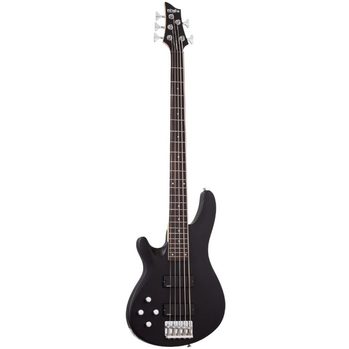 Schecter C-5 Deluxe Satin Black LH 5 String Bass Guitar