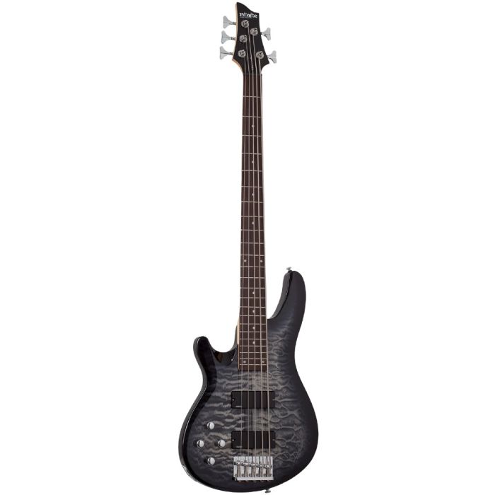 Schecter C-5 Plus Charcoal Burst LH 5 String Bass Guitar