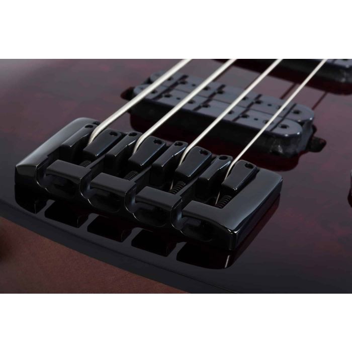 Schecter Omen Elite-4 BCHB Electric Bass Guitar bridge