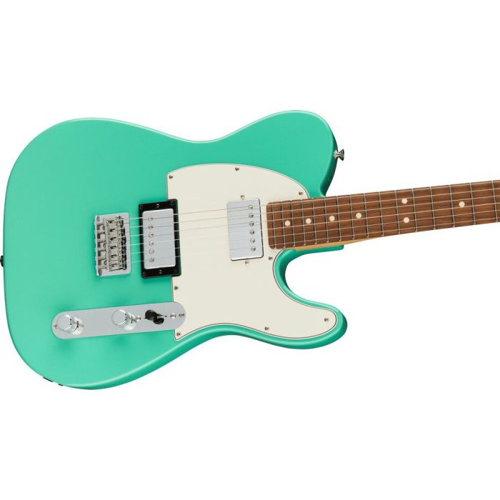 Fender Player Telecaster Hh Pf Sea Foam Green, angled view