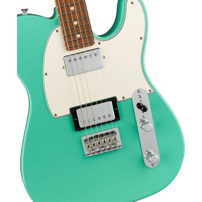 Fender Player Telecaster Hh Pf Sea Foam Green, body closeup