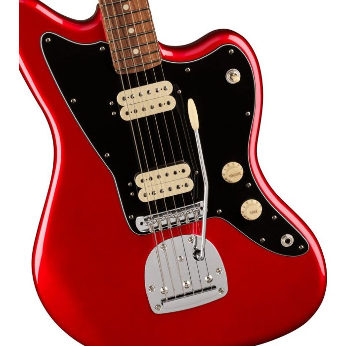 Fender Player Jazzmaster Pf Candy Apple Red, body closeup
