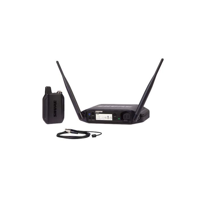 Shure GLXD14+ Digital Wireless Presenter System with WL93 Lav Mic and the GLXD4+ Receiver