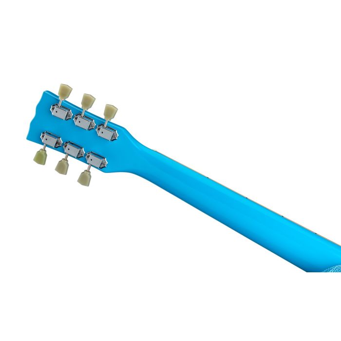 Antiquity AQ35 Electric Guitar Pelham Blue, headstock rear