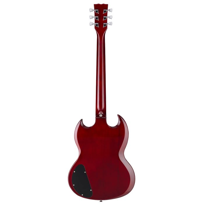 Antiquity GS1 Electric Guitar Cherry Red, rear view