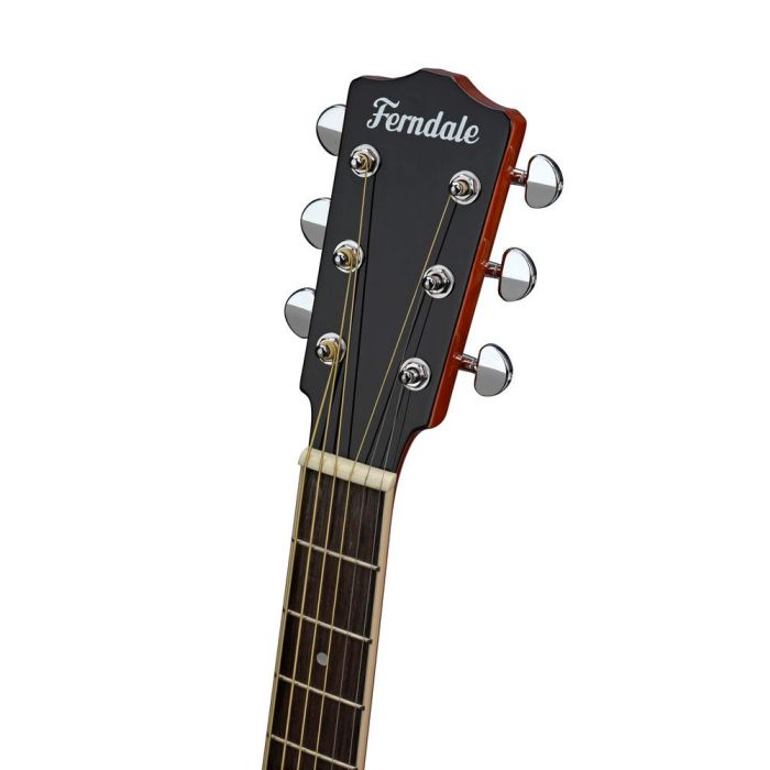 Ferndale GA2 Grand Auditorium Acoustic Guitar Natural, headstock closeup