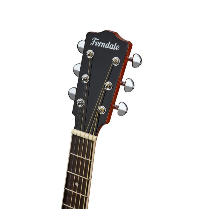 Ferndale GA2 LH Grand Auditorium Acoustic Guitar Natural, headstock closeup