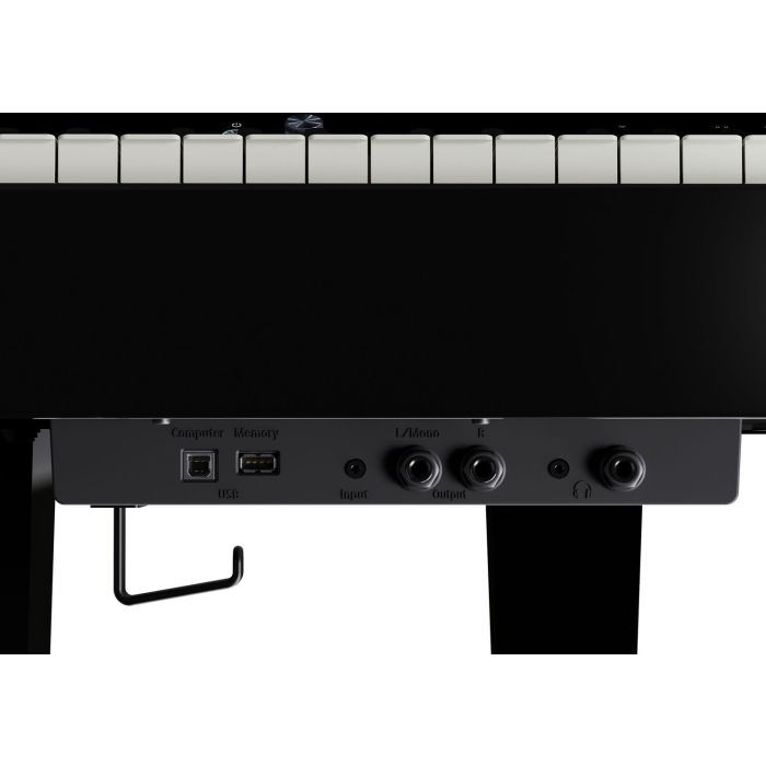 Roland GP-6 Digital Grand Piano, Polished Ebony Inputs