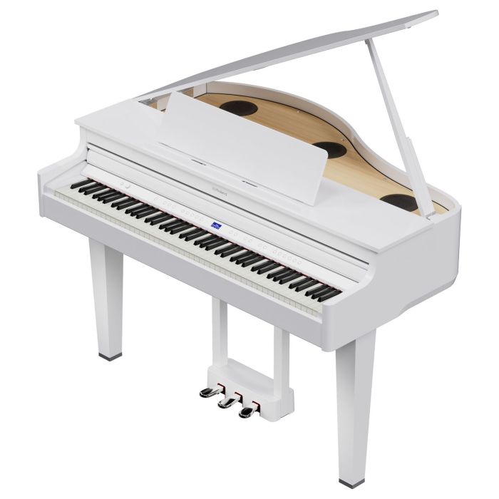 Roland GP-6 Digital Grand Piano, Polished White Overview