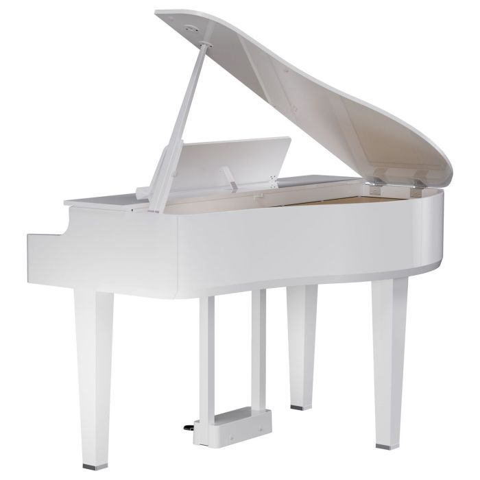 Roland GP-6 Digital Grand Piano, Polished White Back