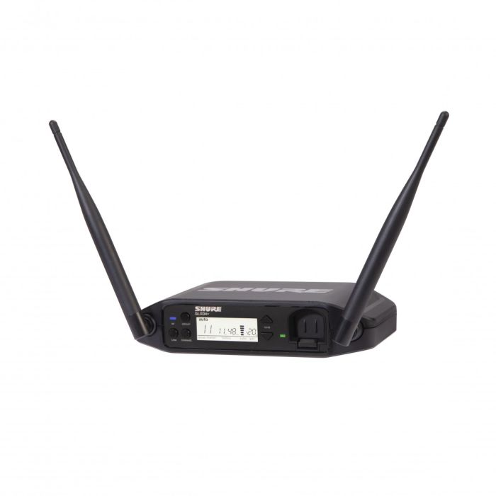 Shure GLXD14+ Digital Wireless Presenter System with WL185 Lavalier Mic and GLXD4+ Receiver, Reciever View