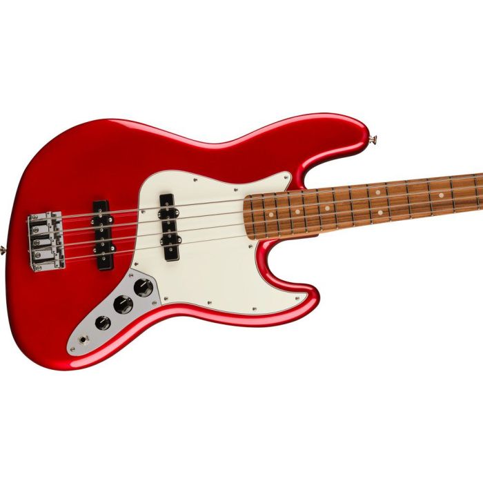Fender Player Jazz Bass Pf Candy Apple Red, angled view