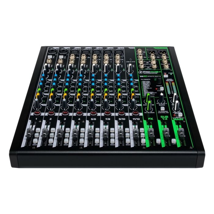 Mackie ProFX12v3 12-Channel Analog Mixer with USB Angled front