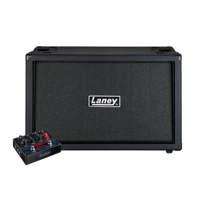 Laney IFR Loudpedal 60w Guitar Amplifier Pedal with GS212E Cab front view