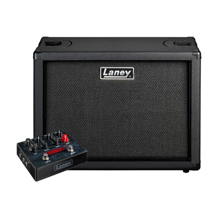 Laney IFR Loudpedal 60w Guitar Amplifier Pedal with GS112E Cab front view