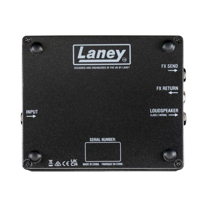 Laney IFR Loudpedal 60w Guitar Amplifier Pedal underside view
