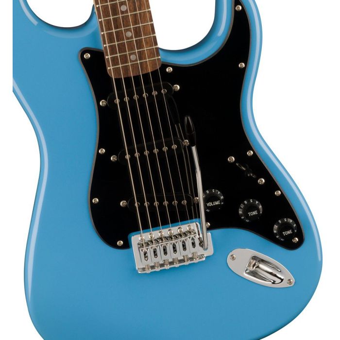 Squier Sonic Stratocaster IL BPG California Blue, body closeup