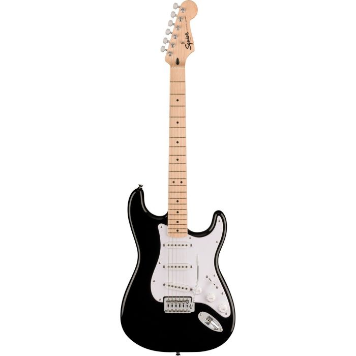 Squier Sonic Stratocaster MN Black, front view