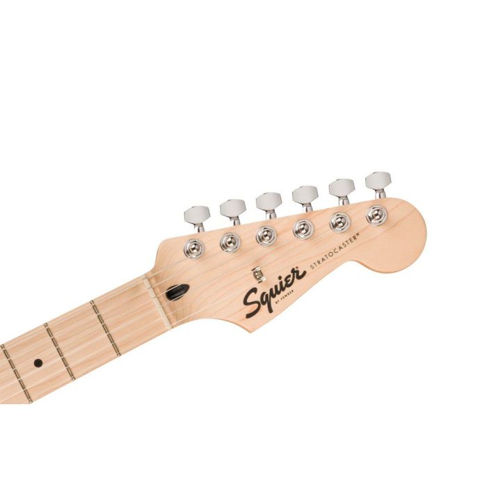 Squier Sonic Stratocaster Ht MN Arctic White, headstock front