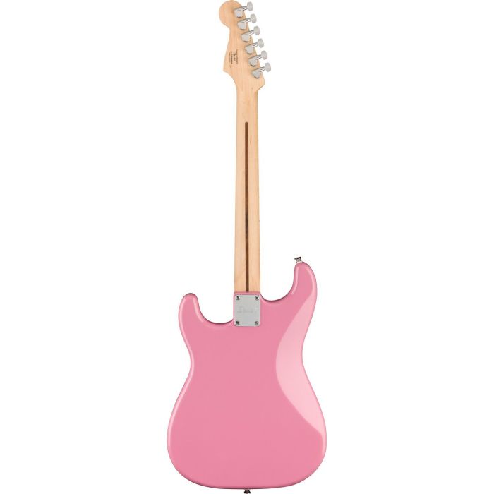 Squier Sonic Stratocaster Ht H MN Flash Pink, rear view