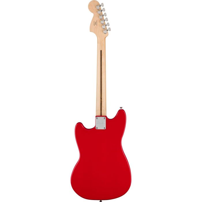 Squier Sonic Mustang MN Torino Red, rear view