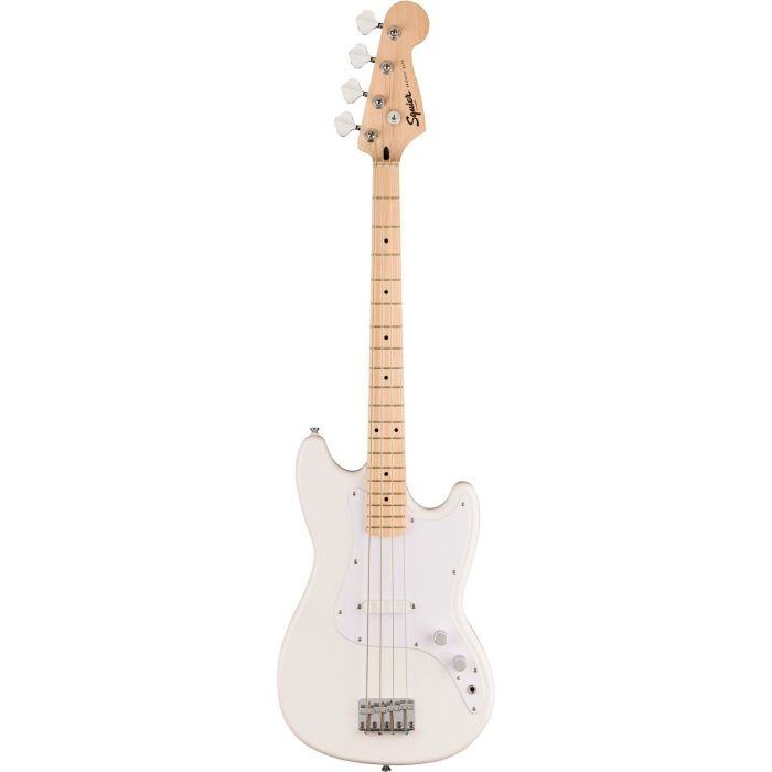 Squier Sonic Bronco Bass MN Arctic White, front view