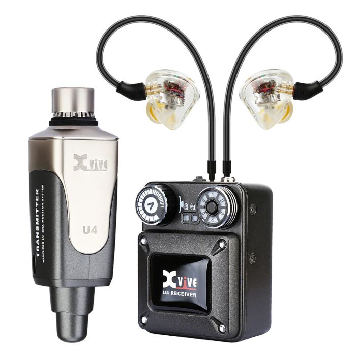 Xvive XU4T9 In-Ear Monitor Wireless System with T9 In-Ear Monitors Front