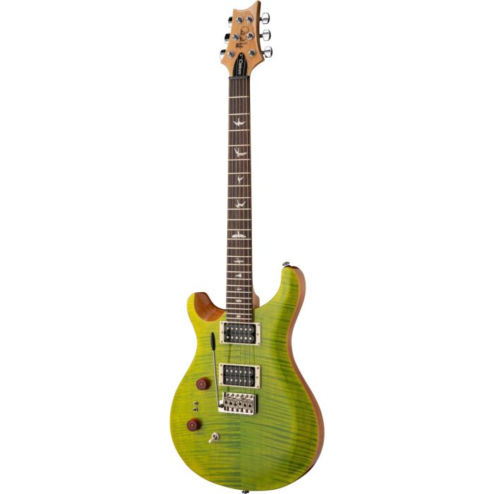 PRS SE Standard 24-08 LTD LH Electric Guitar, Eriza Verde Angled